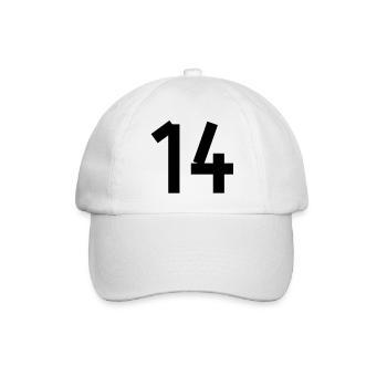 Numéro 14 - Casquette classique - blanc/blanc - Devant