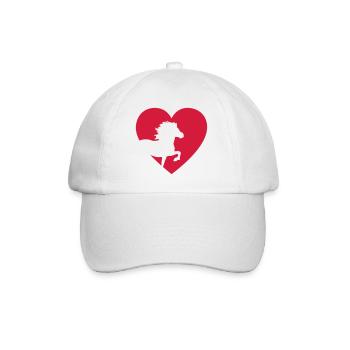 Icelandic horse - Baseball Cap - white/white - Front