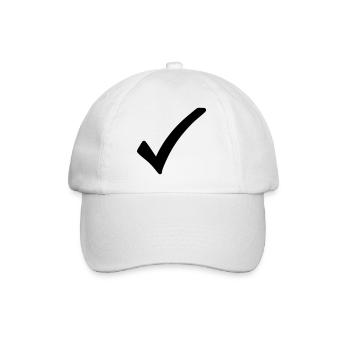 Crochet Emoji Esquisse Dessin Noir - Casquette classique - blanc/blanc - Devant