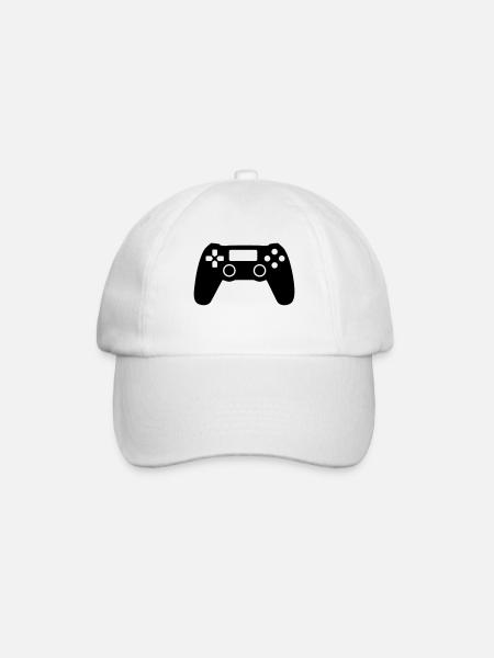 Gaming - Baseballkappe - Weiß/Weiß