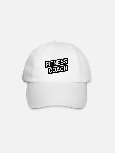 Fitness coach green up - Baseballkappe - Weiß/Weiß