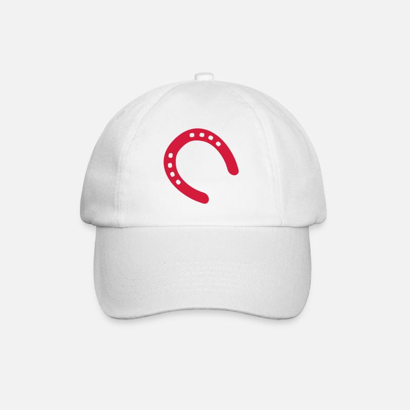 fer à cheval empreintes - Casquette classique - blanc/blanc