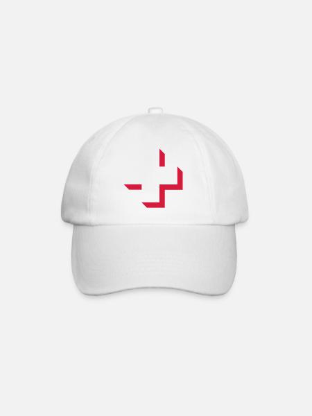 Switzerland cross - Baseball Cap - white/white
