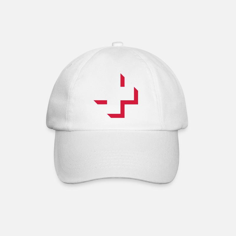 Schweiz Kreuz - Baseballkappe - Weiß/Weiß