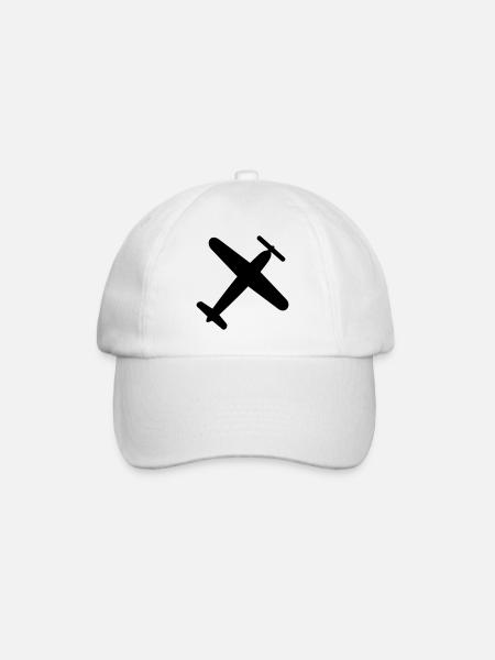 avion - Casquette classique - blanc/blanc