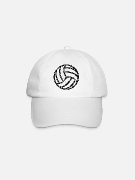 ballon de volleyball - Casquette classique - blanc/blanc