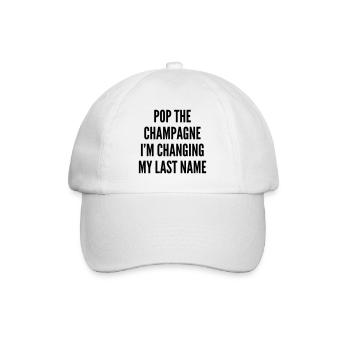 The Fashion Tee - Pop the changing name - Baseball Cap - white/white - Front