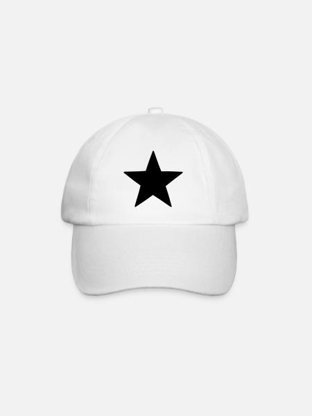 Choose your design color! Symbol Star Logo Muster - Baseballkappe - Weiß/Weiß