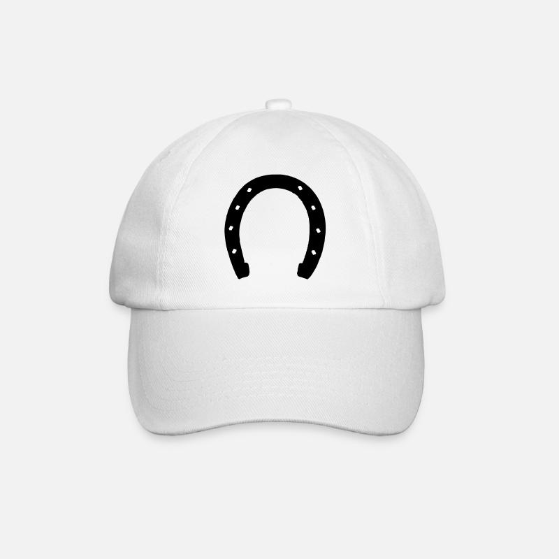 hufeisen - Baseballkappe - Weiß/Weiß