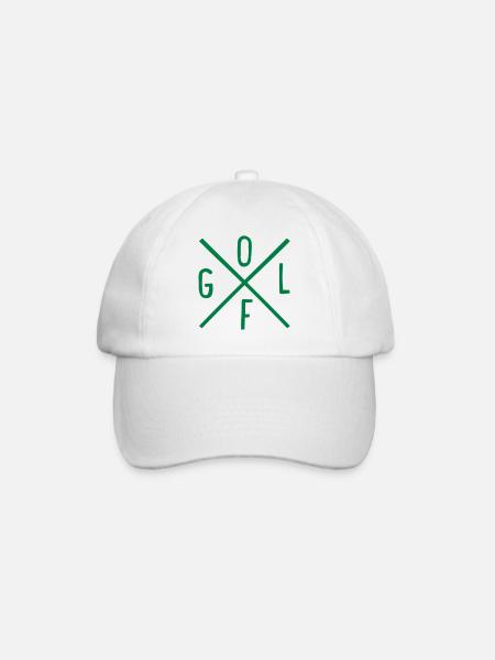 Golf - Baseballkappe - Weiß/Weiß