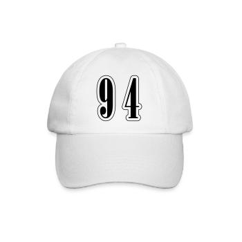94 Number Symbol - Baseball Cap - white/white - Front