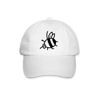 Bee - Baseball Cap - white/white - Front