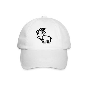Chèvre - Casquette classique - blanc/blanc - Devant