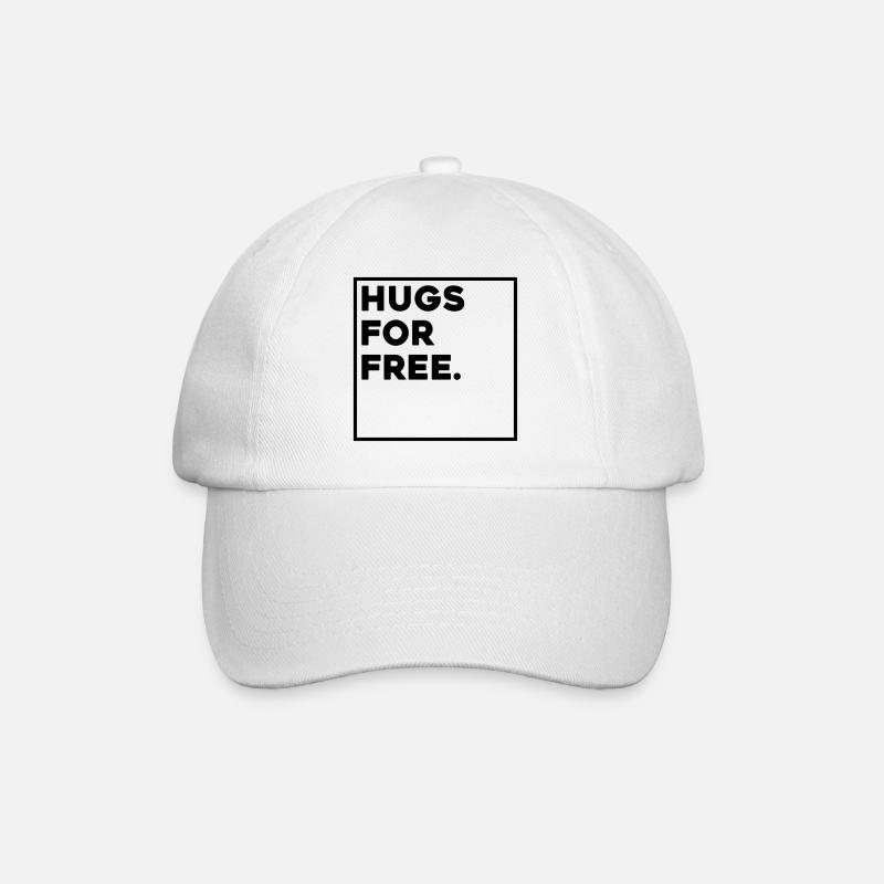 HUGS FOR FREE - Baseballkappe - Weiß/Weiß