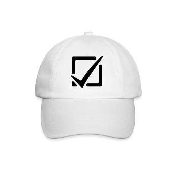 Cochez la case - Casquette classique - blanc/blanc - Devant