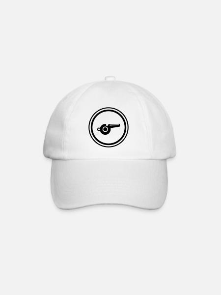 Trillerpfeife Pfeife - Baseballkappe - Weiß/Weiß