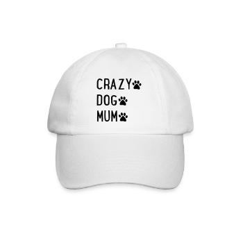 Dogs mom - Baseball Cap - white/white - Front