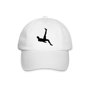 Soccer Bicycle Kick - Baseball Cap - white/white - Front
