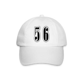 56 Symbole numérique - Casquette classique - blanc/blanc - Devant
