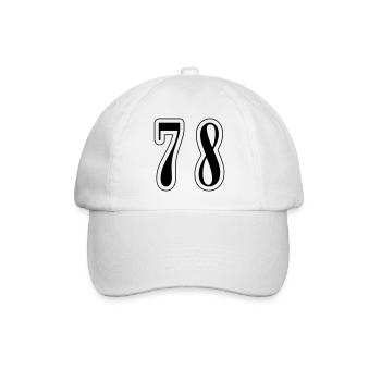 78 Symbole numérique - Casquette classique - blanc/blanc - Devant