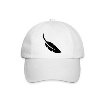 Symbole de plume - Casquette classique - blanc/blanc - Devant
