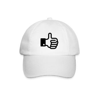 Pouces vers le haut / pouce vers le haut - Casquette classique - blanc/blanc - Devant