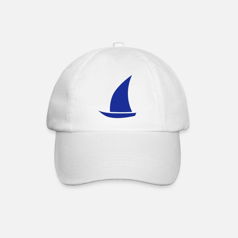 segelboot - Baseballkappe - Weiß/Weiß