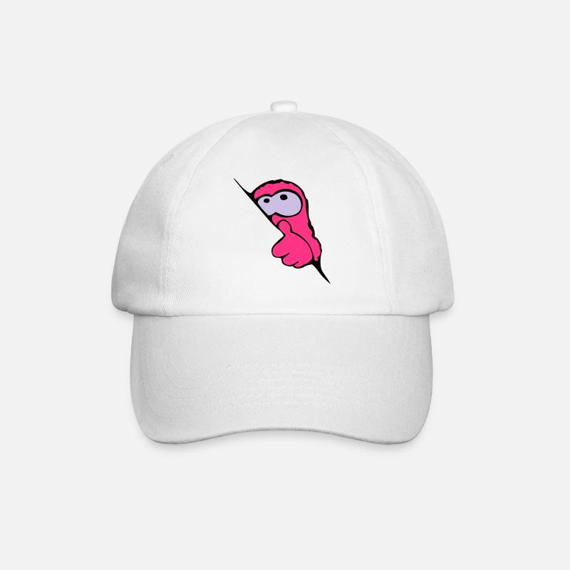 Monsterbaby - Baseballkappe - Weiß/Weiß