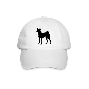 Basenji dog - Baseball Cap - white/white - Front