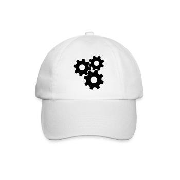 Gears - Baseballkappe - Weiß/Weiß - Vorne