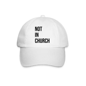 Pas à l’église - Casquette classique - blanc/blanc - Devant