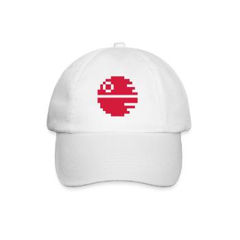 Schwarzer Stern - Baseballkappe - Weiß/Weiß - Vorne