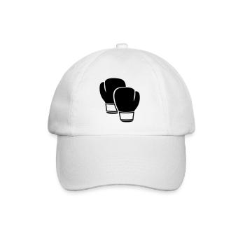 Boxhandschuhe - Baseballkappe - Weiß/Weiß - Vorne