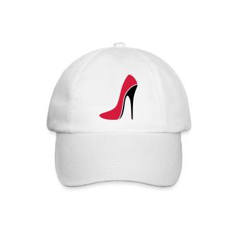 Stiletto sexy / talon haut - trois - Casquette classique - blanc/blanc - Devant