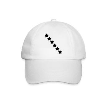 stars - Baseballkappe - Weiß/Weiß - Vorne