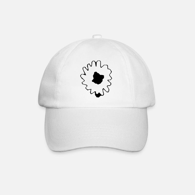 Flower Simple Flower Flower - Baseball Cap - white/white