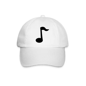 Note - Baseballkappe - Weiß/Weiß - Vorne