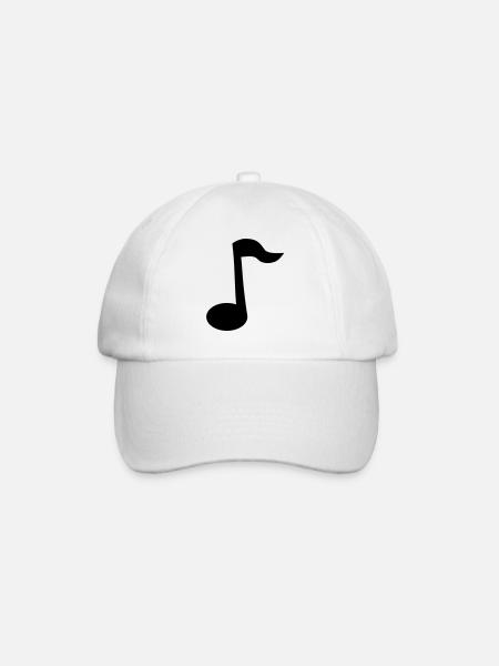 Note - Baseballkappe - Weiß/Weiß