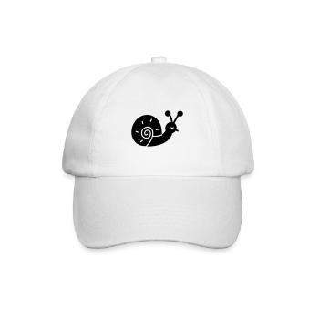 Snail - Baseball Cap - white/white - Front