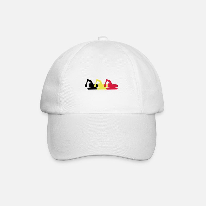 bagger - Baseballkappe - Weiß/Weiß