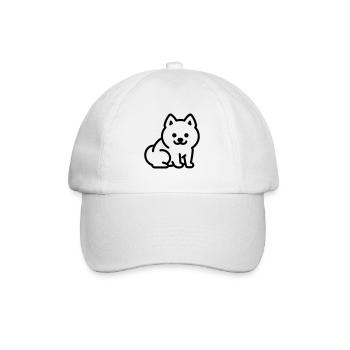 Hund - Baseballkappe - Weiß/Weiß - Vorne