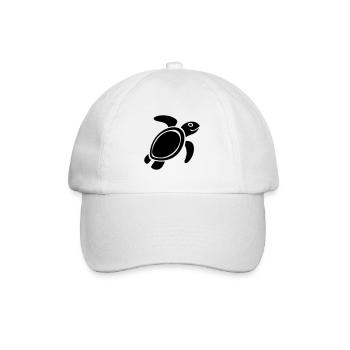 Schildkröte - Baseballkappe - Weiß/Weiß - Vorne