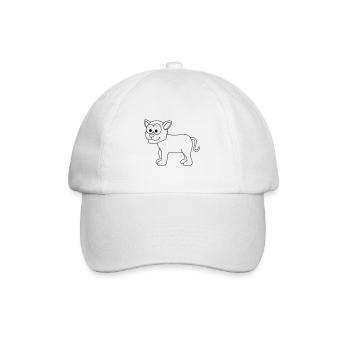 Panther Comic Animal - Casquette classique - blanc/blanc - Devant