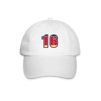 16 Number Germany Jersey - Baseball Cap - white/white - Front