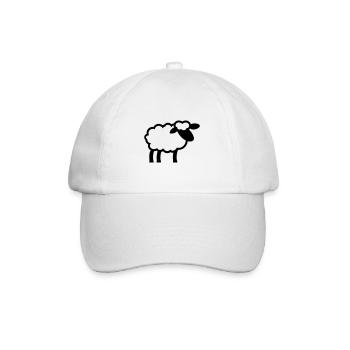 Schaf - Baseballkappe - Weiß/Weiß - Vorne