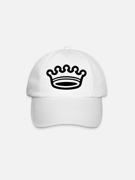 Krone (crown) 03.0 - Baseballkappe - Weiß/Weiß
