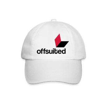 offsuited logo schwarz - Baseballkappe - Weiß/Weiß - Vorne