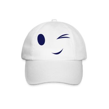 Augen zwinkern - Baseballkappe - Weiß/Weiß - Vorne
