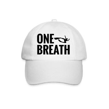 One Breath Freedive Apnea - Baseballkappe - Weiß/Weiß - Vorne