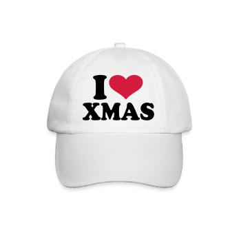 I love xmas christmas - Casquette classique - blanc/blanc - Devant